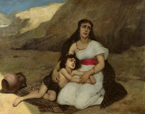 Femme arabe et son enfant, 1877