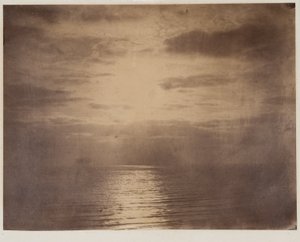Solar Effect in the Clouds--Ocean (Effet de soleil dans les nuages--ocean) - Gustave Le Gray