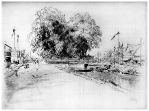 Canal à Troyes, vers 1880-1930 1924