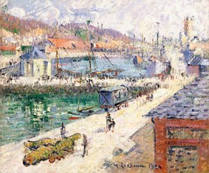 Le port de Fécamp, 1924