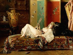 Une odalisque allongée