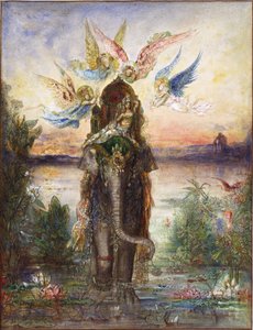 Éléphant sacré (Peri). - Gustave Moreau