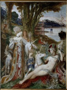 Les licornes - Gustave Moreau