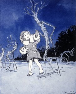 Illustration pour « La storia di Peter Pan », fable de James Matthew Barrie (JM ou J. M. Barrie) - Gustavo Gustavino Rosso