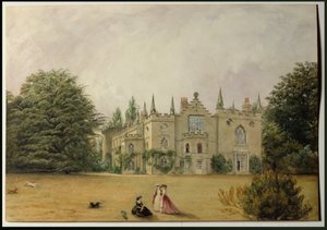 Vue de Strawberry Hill, Middlesex depuis les jardins - Gustavus Ellinthorpe Sintzenich