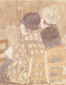 Deux femmes assises dans une église - Gwen John