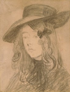 Winifred John avec un grand chapeau