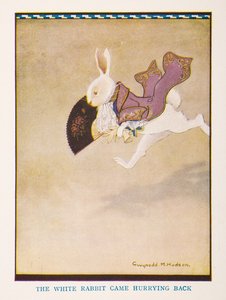 Le Lapin Blanc revint en courant, Alice au pays des merveilles pour la nurserie / raconté pour la nurserie par Irene Pearl ; les illustrations de Gwynedd Hudson