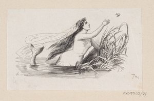 Illustration de "La Petite Sirène" dans H.C. Andersen, "Contes et Histoires", Tome 1 - H.P. Hansen
