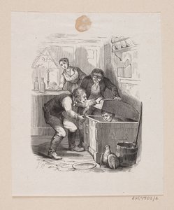 Illustration de "Petit Claus et Grand Claus" dans H.C. Andersen, "Contes et Histoires", Tome 1