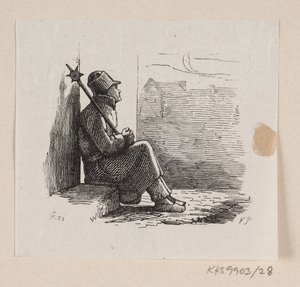 Illustration pour "Les Galoshes de la Fortune" dans H.C. Andersen, "Contes et histoires", Tome 1