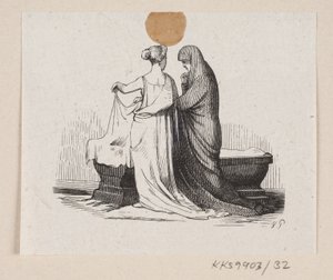 Illustration pour "Les Galoshes du bonheur" dans H.C. Andersen, "Contes et histoires", Tome 1