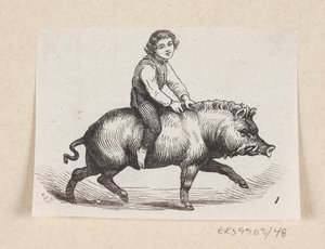 Illustration de "Le Porc-épic" dans H.C. Andersen, "Contes et Histoires", Tome 1