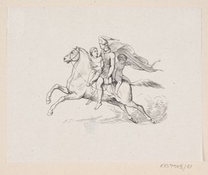 Illustration pour "Ole Lukøje" dans H.C. Andersen, "Contes et histoires", Tome 1 - H.P. Hansen