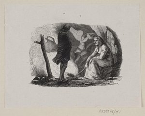 Illustration de "Le Jardin du Paradis" dans H.C. Andersen, "Contes et Histoires", Tome 1 - H.P. Hansen