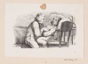Illustration pour "Le compagnon de voyage" dans H.C. Andersen, "Contes et Histoires", Tome 1 - H.P. Hansen