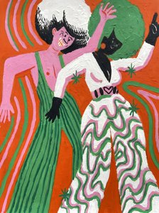 Danseurs disco rétro