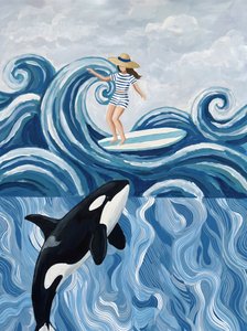 La surfeuse et l