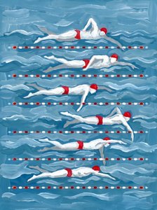 Nageurs en mouvement - HUGO