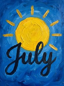 Le soleil chaud de juillet