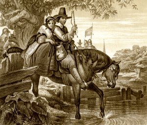 Charles II déguisé aidé dans sa fuite par Jane Lane, 1651, 19ème siècle