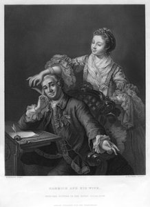 Garrick et sa femme, 1757 - H. Bourne