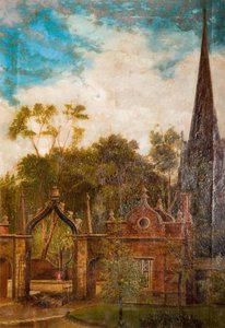 Porte Tudor, Aston Hall, 1895