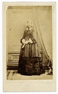 Carte-de-visite de Florence Nightingale, vers 1858 - H. Hering