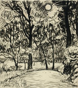 (Chemin éclairé par le soleil) - H. Lyman Sayen