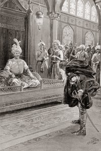 Sir Anthony Shirley visitant la cour de Shah Abbas le Grand, Perse en 1599, de l