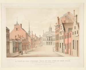 Vue du Federal Hall de la ville de New York - H. R. Robinson