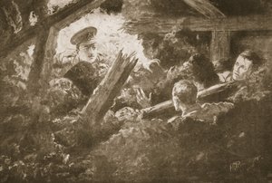 Le sous-lieutenant C.F.H. Calvert découvre et sauve deux hommes d
