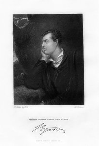 Lord Byron, poète anglo-écossais, c1813