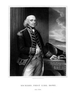 Richard Howe, 1er comte Howe, amiral britannique, 1832