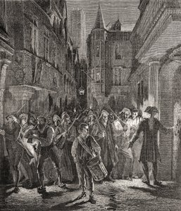 Paris gardé par le peuple, gravé par Pannemaker-Ligny (gravure) - H. de la (after) Charlerie