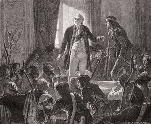 Le roi Louis XVI (1754-93) boit à la santé de la nation, 20 juin 1792 - H. de la Charlerie