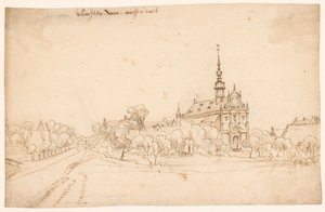 Le monastère Roosendael à Walem, entre les arbres - H. van Wel (attributed to)