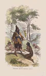 Robinson sauve Vendredi - after Hablot Knight Browne