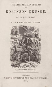 Page de titre pour La Vie et les Aventures de Robinson Crusoé