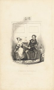 Frontispice de The Strange Gentleman: A Comic Burletta, par Charles Dickens (1812-70) - Hablot Knight Browne