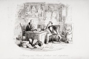 Avocat et Client, fortitude et impatience, illustration de 