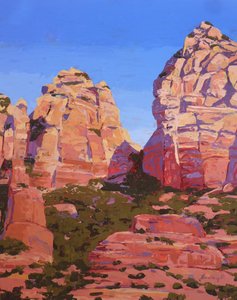 A Passage, Sedona, 2024 (huile sur panneau)