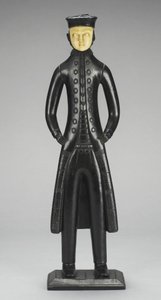 Figure de Capitaine de Mer, Îles de la Reine Charlotte, Colombie-Britannique, vers 1840