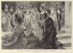 Le salon de Sa Majesté au palais de Buckingham (gravure) - Hal Hurst