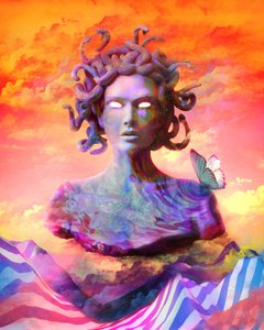 Coucher de soleil mystique de Méduse - Halit Benli
