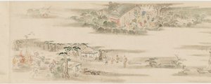 Passe-temps et occupations des douze mois, période Edo, fin du XVIIe-début du XVIIIe siècle - Hanabusa Itcho