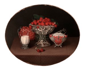 Nature morte avec des fraises