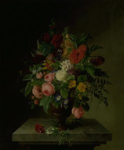 Un vase avec des fleurs - Hanne Hellesen
