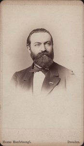 Portrait du violoncelliste et compositeur Friedrich Grützmacher, ca 1865 - Hanns Hanfstaengl
