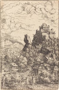 Paysage avec un château